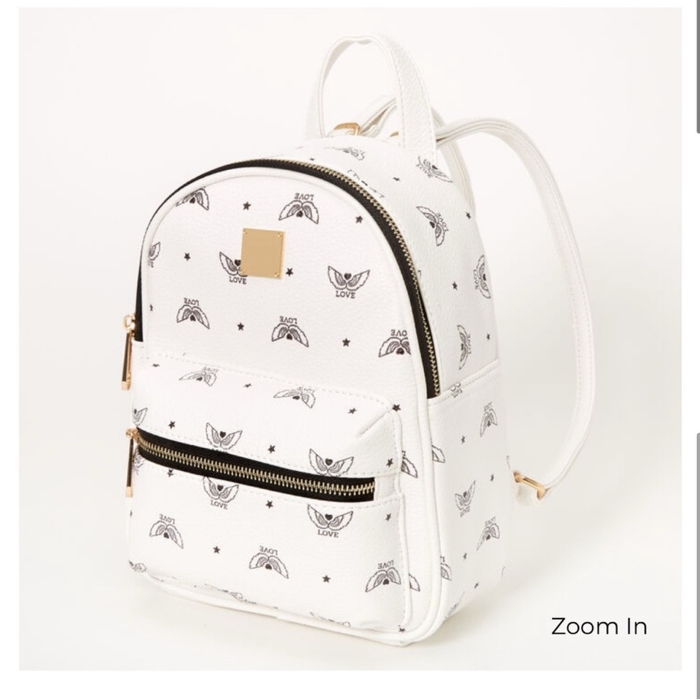 Icing Black and White Mini Bag with Structured Design